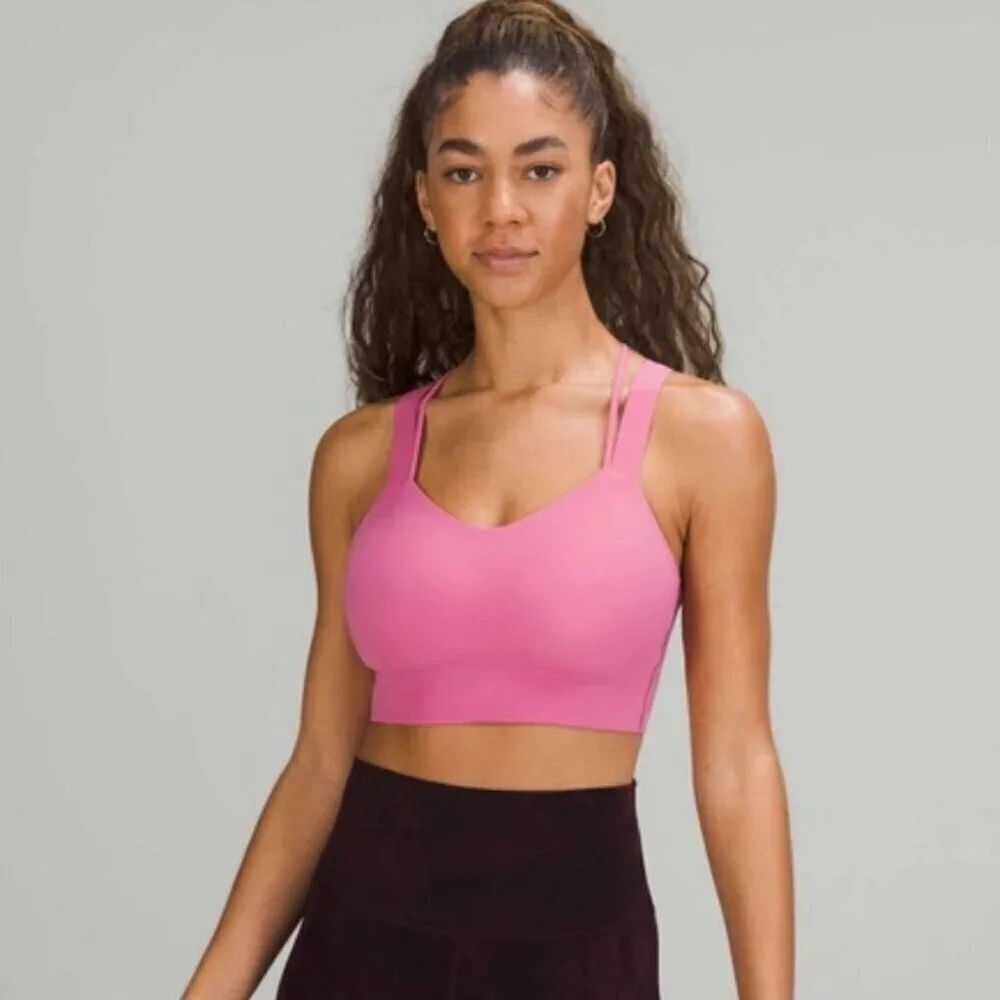 Lululemon Like a Cloud Bra Long Line *Light Support, B/C Cup Pink Blossom